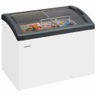 Elcold FOCUS 73 GREY Sliding Curved Glass Lid Chest Freezer