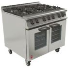 Falcon Dominator G3106 Open Top Fan Assisted Oven Range - On Castors