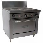 Garland GF36-TTR Solid Top 'Bullseye' Six Burner Gas Oven Range