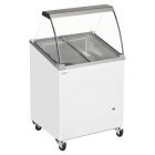 Tefcold IC200SCE Angled Glass Lid Chest Freezer With Canopy