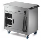 Lincat P6P2 Mobile Plain Top Hot Cupboard