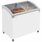Tefcold NIC300SCEBP Sliding Curved Glass Lid Chest Freezer