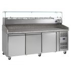 Tefcold PT1300B 3 Door Prep Counter