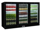 Sterling Pro SP3HC-BH Black Triple Hinged Door Bottle Cooler
