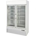 Prodis XD2NW White Double Glass Door Display Freezer