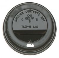 10/12/16oz Black Dome Sip Lids (x 1000)