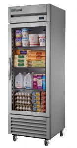 True T-23G-HC FGD01 LH Upright Refrigerator